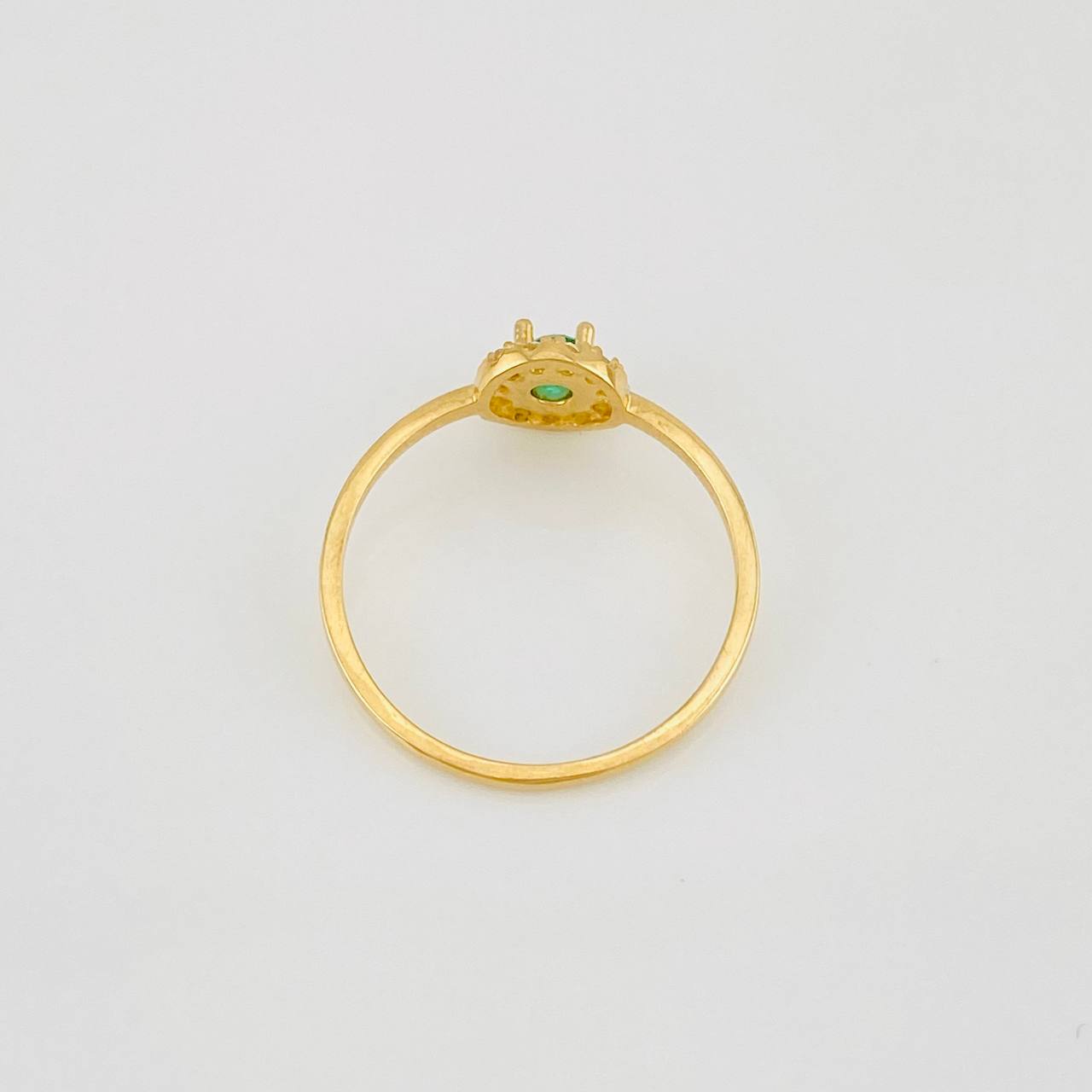 Anillo Halo Circulo 1.35g / T6 Oro Amarillo 18K