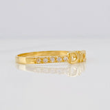 Anillo Dios 1.35g / T7 1/2 Oro Amarillo 18K