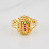 Anillo Virgen de Guadalupe 3.5g / T6 3/4 Oro Amarillo 18K