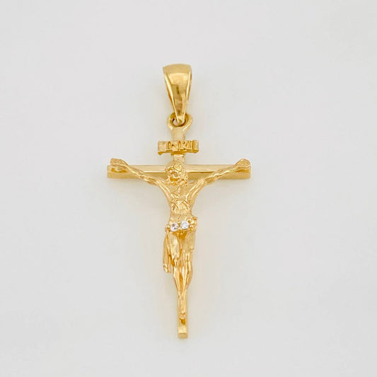 Dije Cruz Cristo 2.45g / 3.3cm Oro Amarillo 18K