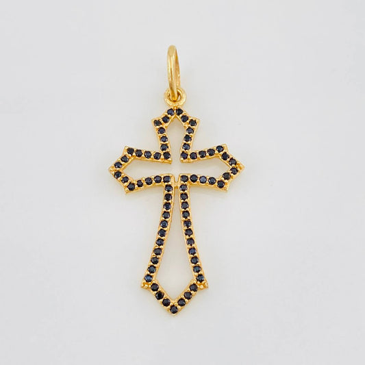 Dije Silueta Cruz 1.75g / 3.5cm Oro Amarillo 18K