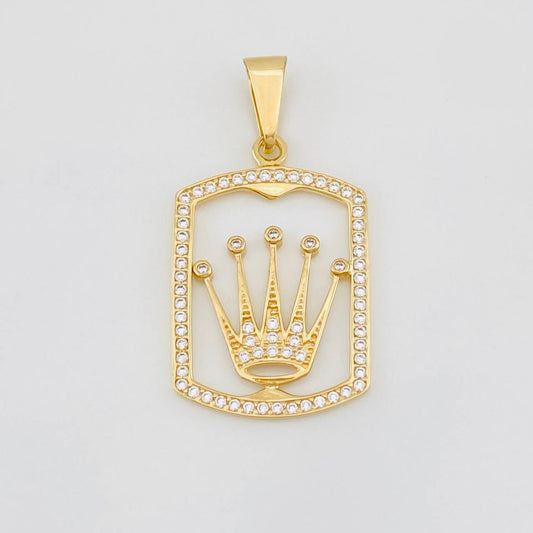 Dije Corona 3.65g / 3.9cm Oro Amarillo 18K