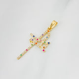 Dije Cruz Fé 1.4g / 3.5cm Oro Amarillo 18K