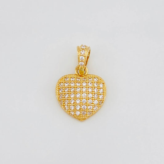Dije Corazón Tupido 1.5g / 1.6cm Oro Amarillo 18K