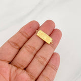 Herraje One Dolar 0.8g / 2.5cm Oro Amarillo 18K