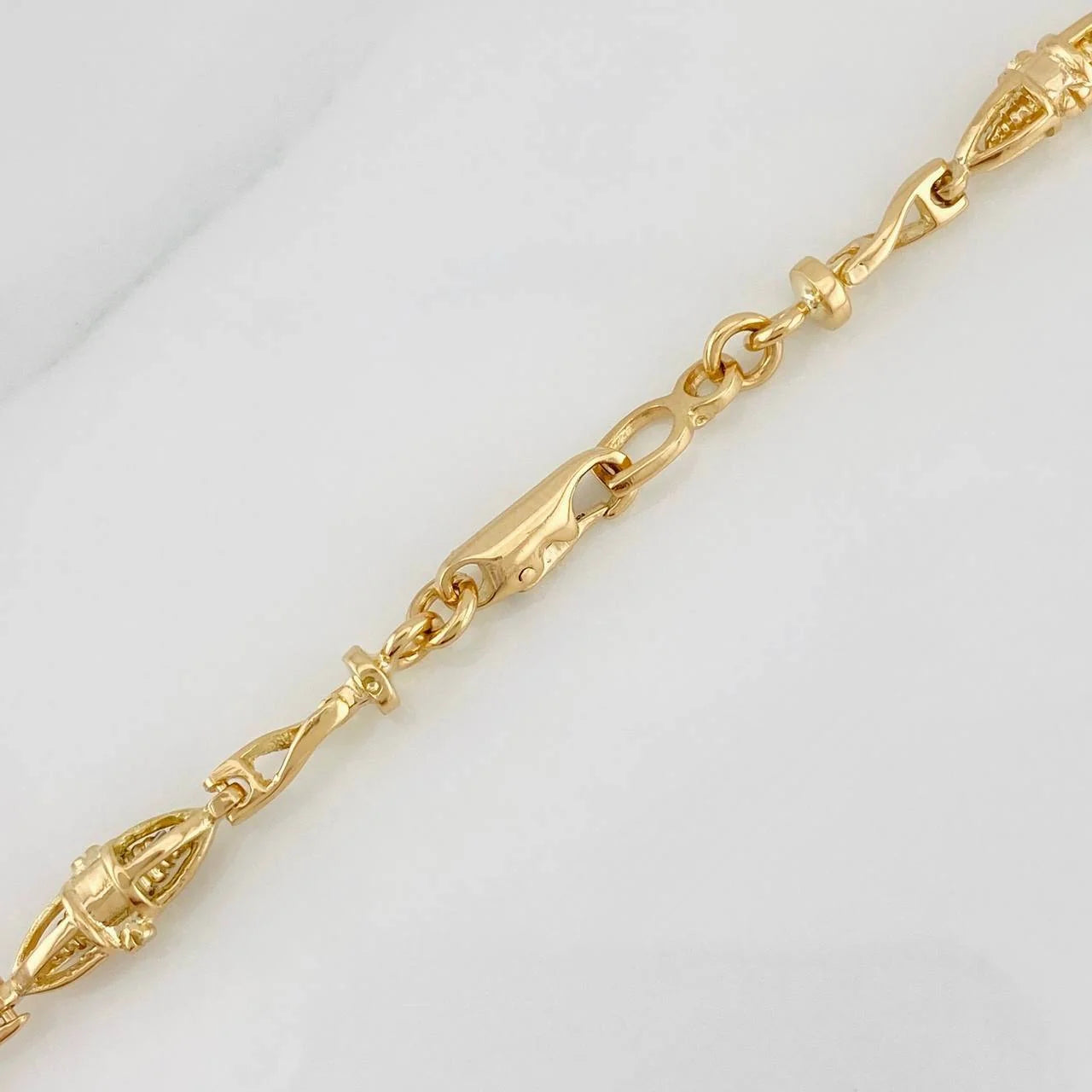 Cadena Rustica Dubái 37.6g / 60cm / 4mm Oro Amarillo 18K