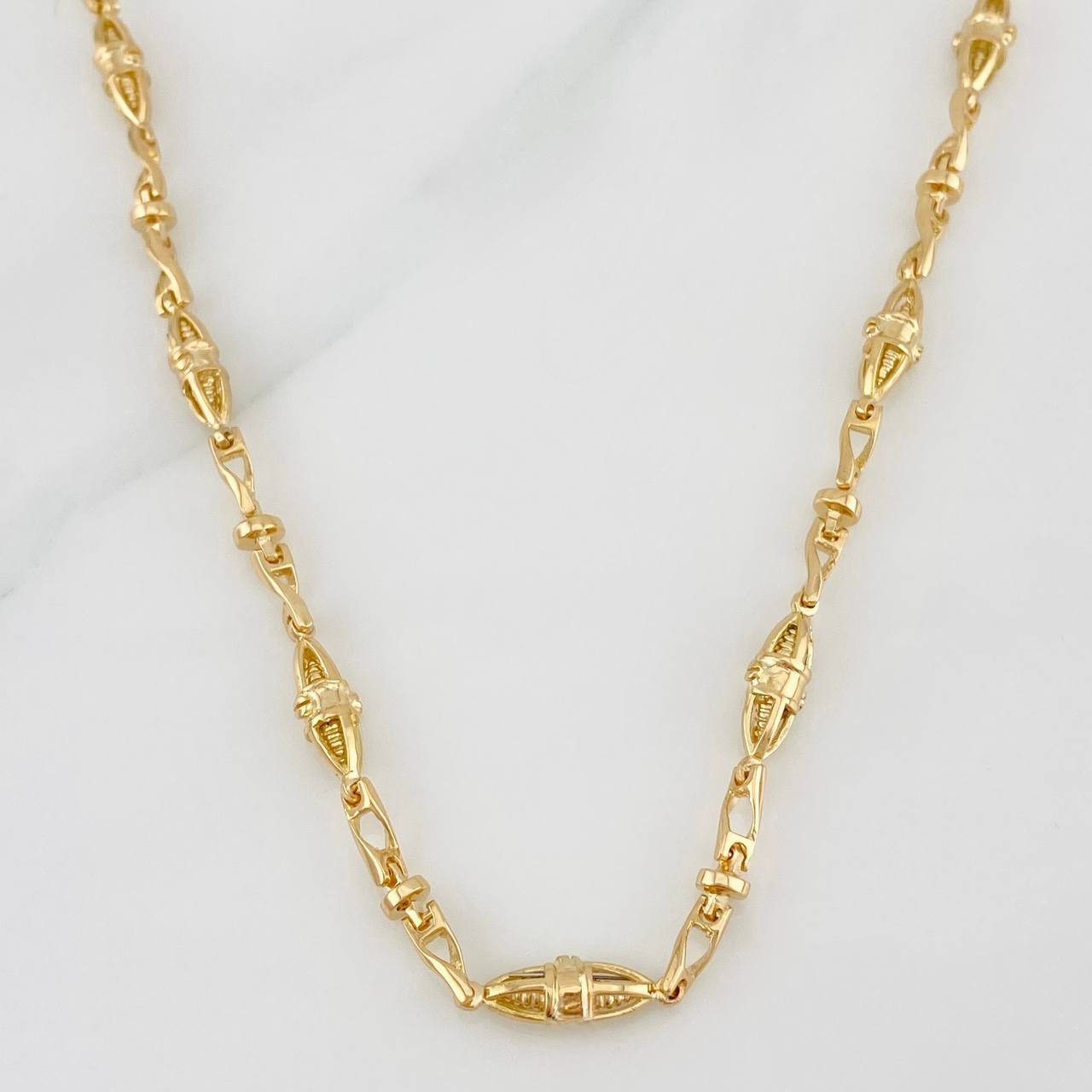 Cadena Rustica Dubai 37.25g / 60cm / 3.65mm Oro Amarillo 18K