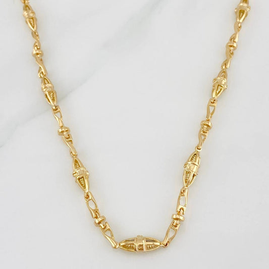 Cadena Rustica Dubai 37.25g / 60cm / 3.65mm Oro Amarillo 18K
