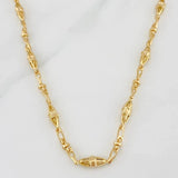 Cadena Rustica Dubái 37.6g / 60cm / 4mm Oro Amarillo 18K