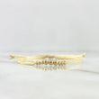 Pulsera Beige Trio Simil 0.2gr / 3mm Bolas Lisas 3 und Oro Amarillo ©
