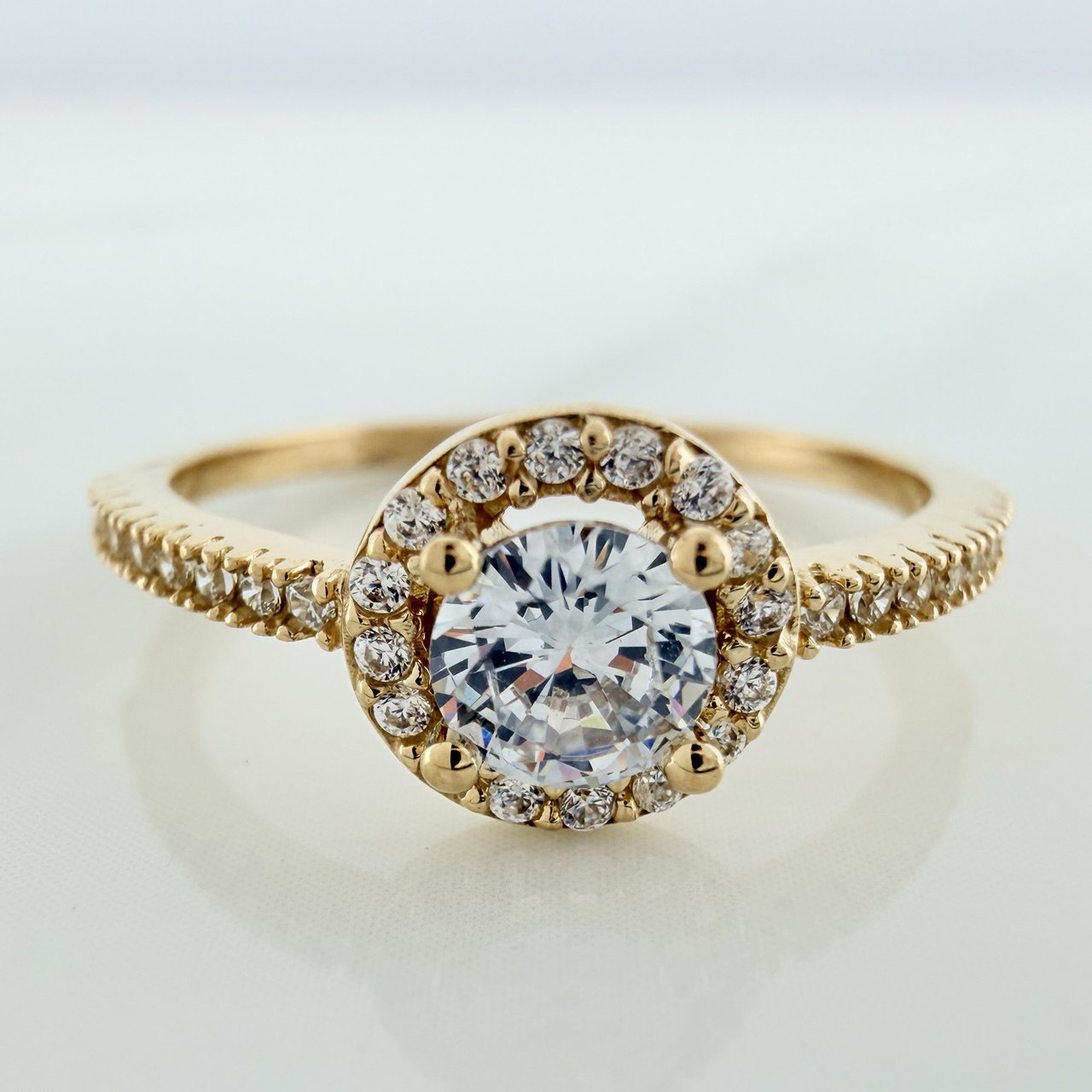Anillo Churumbela Halo 2.05gr / T7 / Oro Amarillo 18K &
