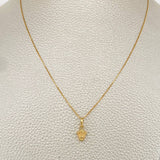 Set Cadena y Dije Veneciana + Corona Rx 1.25gr / 0.55mm Oro Amarillo 18K (Oferta) &