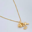 Set Cadena y Dije Venenciana + Tres Gracias 1.9gr / 0.6mm Oro Amarillo 18K (Oferta) &