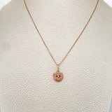 Set Cadena y Dije Veneciana + Oso 2.5gr / 0.6mm Oro Rosa 18K (Oferta) &