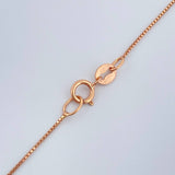 Set Cadena y Dije Veneciana + Cruz 1.8gr / 0.55mm Oro Rosa 18K (Oferta) &