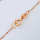 Set Cadena y Dije Veneciana + Trebol 1.9gr / 0.55mm Oro Rosa 18K (Oferta) &