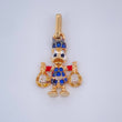 Dije Pato Bolsas Dinero 1.45gr / 2.2cm / Dos Oros Amarillo Blanco 18K &