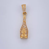 Dije Botella 1.45gr / 2.4cm / Oro Amarillo 18K &