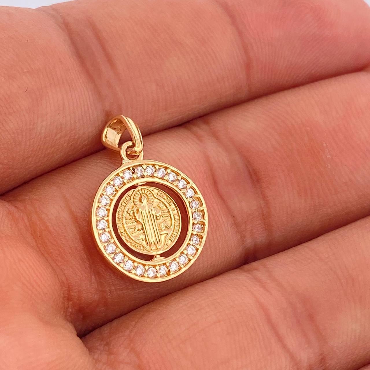 Dije San Benito 1.9gr / 2cm / Oro Amarillo 18K &