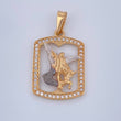 Dije San Miguel Arcangel 2gr / 2.5cm / Tres Oros 18K &