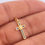 Dije Cruz Tornillo 1gr / 2.2cm / Oro Amarillo 18K &