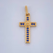 Dije Cruz Tornillo 1gr / 2.2cm / Oro Amarillo 18K &