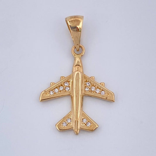Dije Avion 2.05gr / 2.6cm / Oro Amarillo 18K &