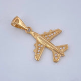 Dije Avion 2.05gr / 2.6cm / Oro Amarillo 18K &