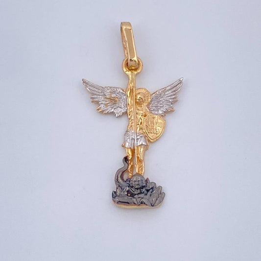 Dije San Miguel Arcangel 1.85gr / 1.7cm / Tres Oros 18K &