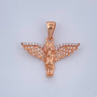 Dije Angel 2.8gr / 2.5cm / Dos Oros Rosa Blanco 18K &