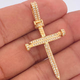 Dije Cruz Clavo 4gr / 4.7cm / Oro Amarillo 18K &