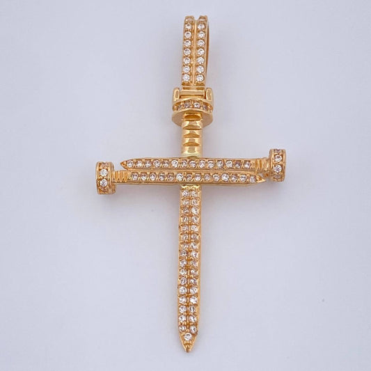 Dije Cruz Clavo 4gr / 4.7cm / Oro Amarillo 18K &