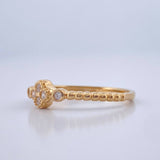 Anillo Solitario Trio 1.9gr / T5 3/4 / Oro Amarillo 18K &