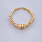 Anillo Solitario Trio 1.9gr / T5 3/4 / Oro Amarillo 18K &