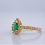 Anillo Ojo de Marqueza 2.15gr / T6 / Oro Amarillo 18K &