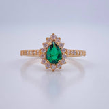 Anillo Ojo de Marqueza 2.15gr / T6 / Oro Amarillo 18K &