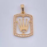 Dije Corona RX 1.75gr / 2.6cm / Oro Amarillo 18K &