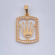 Dije Corona RX 1.7gr / 2.5cm / Oro Amarillo 18K &