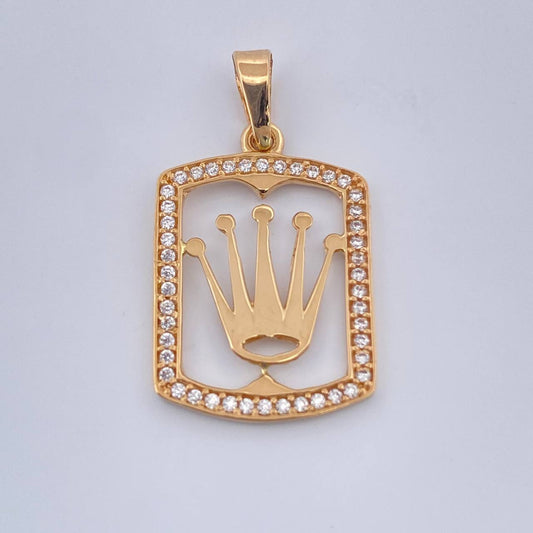 Dije Corona RX 1.7gr / 2.5cm / Oro Amarillo 18K &