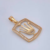 Dije Corona RX 1.75gr / 2.6cm / Oro Amarillo 18K &