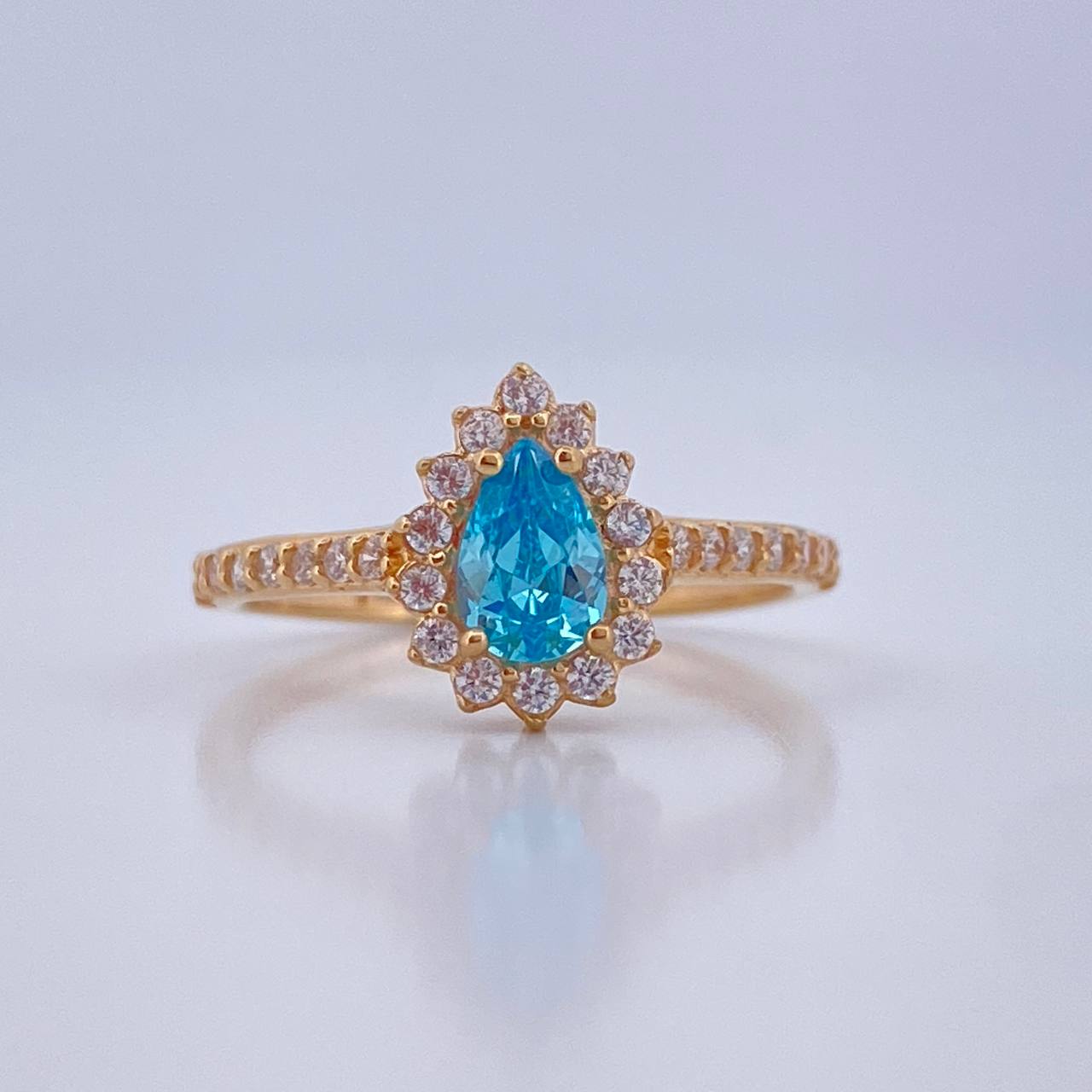 Anillo Ojo de Marqueza 2.25gr / T5 3/4 / Oro Amarillo 18K &