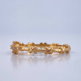 Anillo Cruz Cruzada 1.75gr / T7 1/2 / Oro Amarillo 18K &