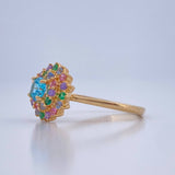 Anillo Flor de Loto 2.35gr / T5 1/2 / Oro Amarillo 18K &