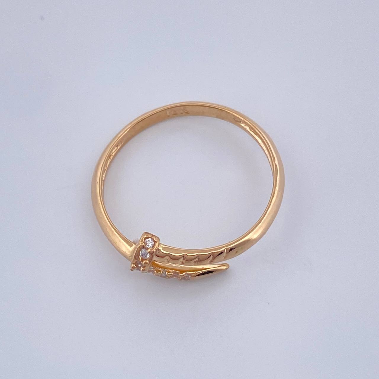 Anillo Clavo 1.8gr / T7 1/4 / Oro Amarillo 18K &