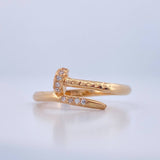 Anillo Clavo 1.8gr / T7 1/4 / Oro Amarillo 18K &