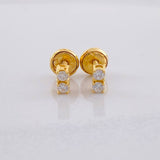 Topos Dúo Chispas 1.05g / 0.6cm Oro Amarillo 18K