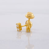 Topos Dúo Chispas 1.05g / 0.6cm Oro Amarillo 18K