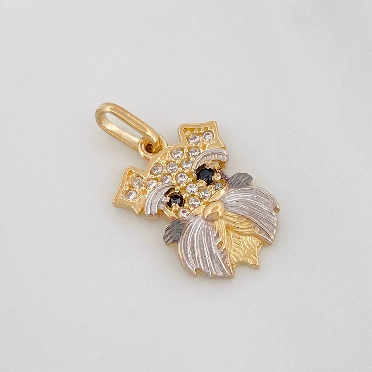 Dije Perro 1.4g / 2cm Tres Oros 18K