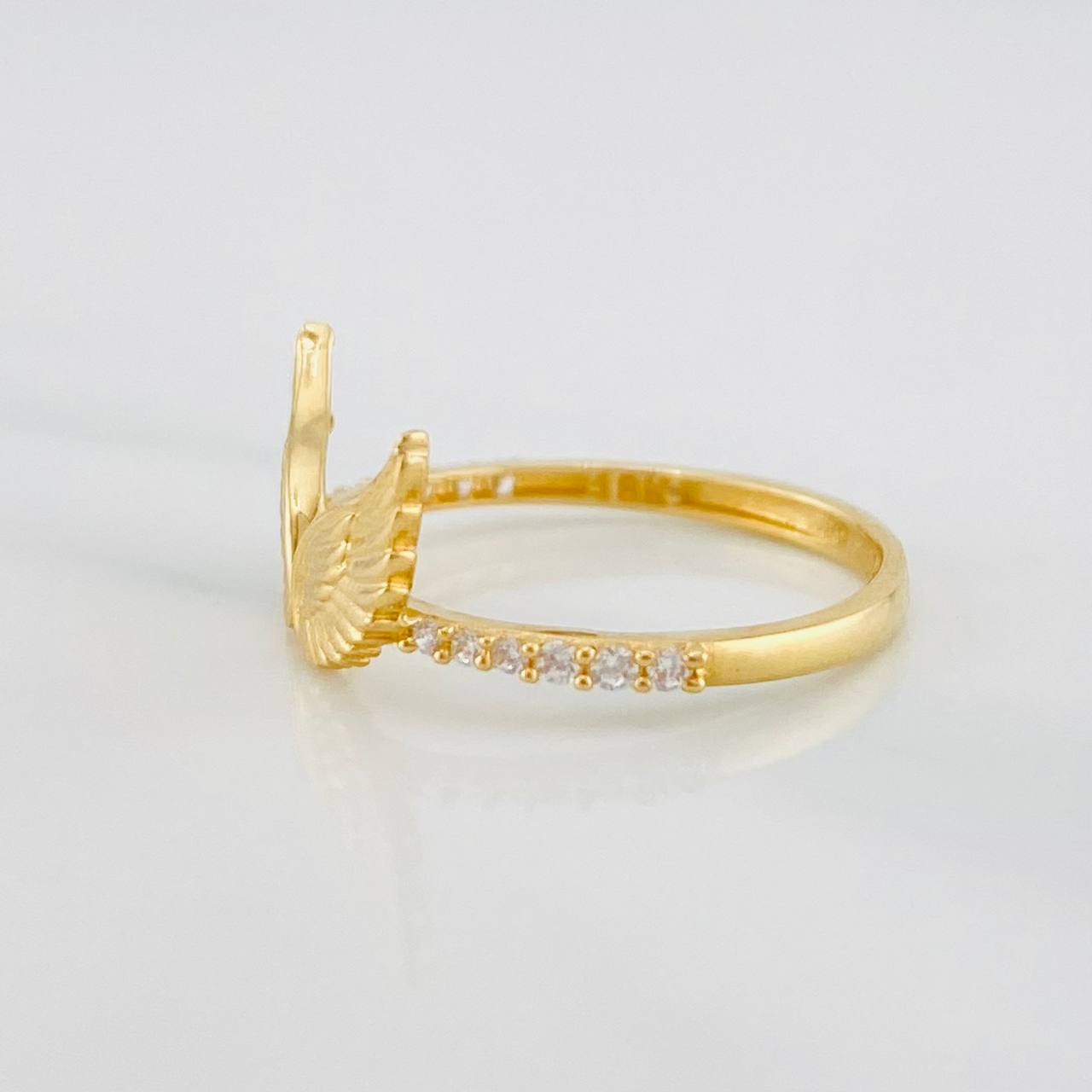 Anillo Anillo Alas de Angel 1.45g / T5 Oro Amarillo 18K