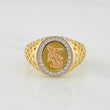 Anillo San Miguel Arcangel 5.2g / T11 Tres Oros 18K